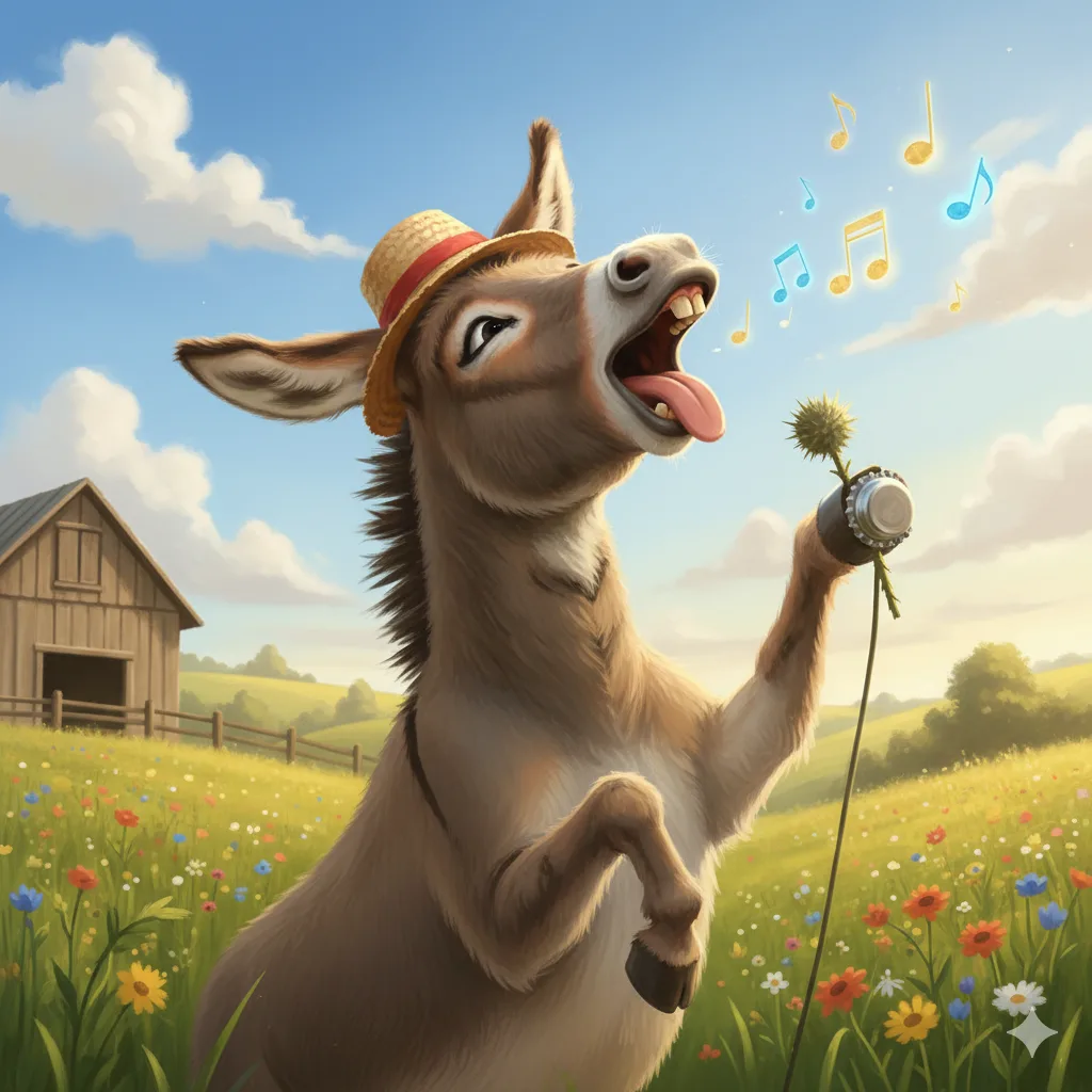 Panchtantra Story of Musical Donkey in Hindi)
